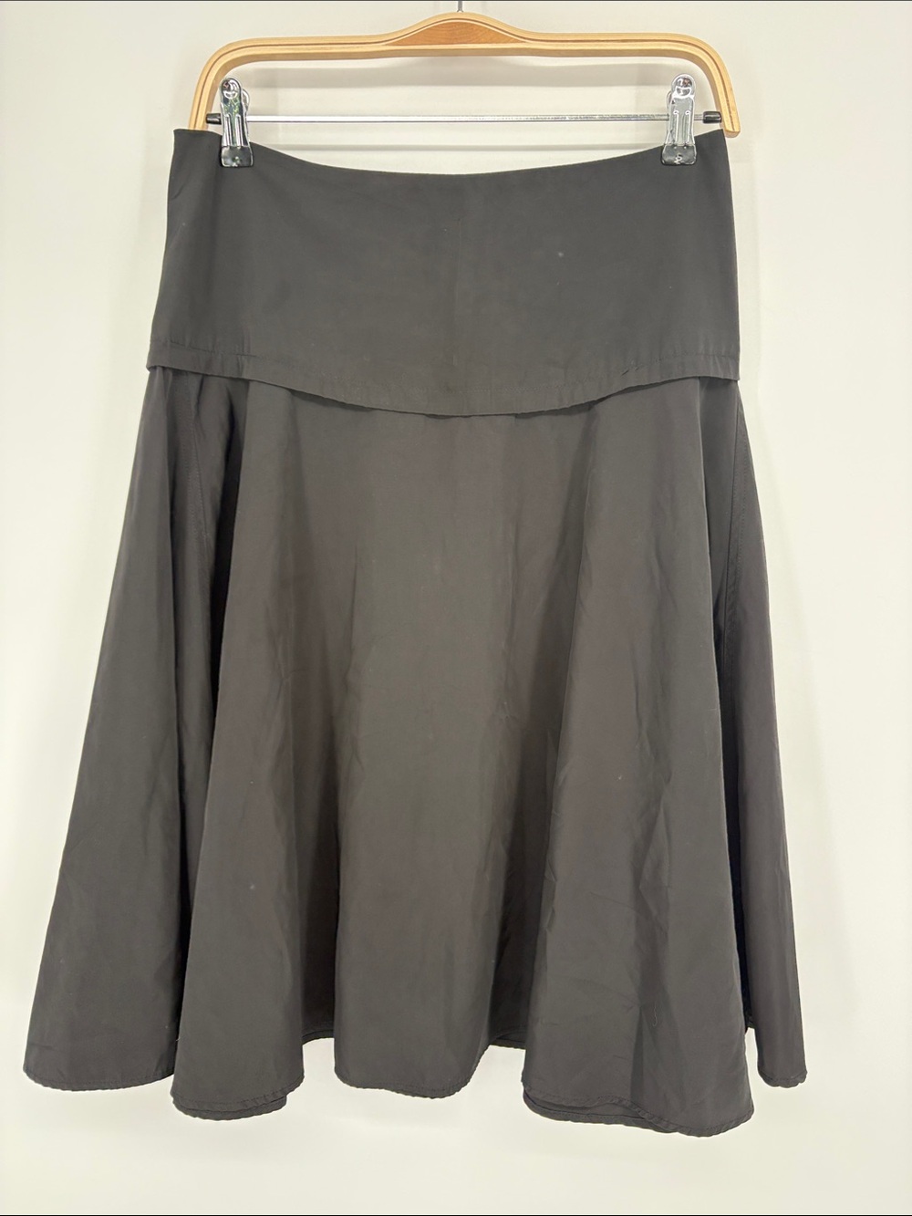 🦭 The People’s Black Full Circle Skirt back zip